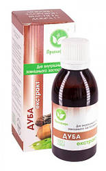 Екстракт кори дуба 50 мл — у разі пухких ясен, опіків, тріщин на шкірі, екземи, пітливості ніг