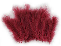 Страусовые перья длина 6-9 см. для декора. №29, розовый пурпурный.