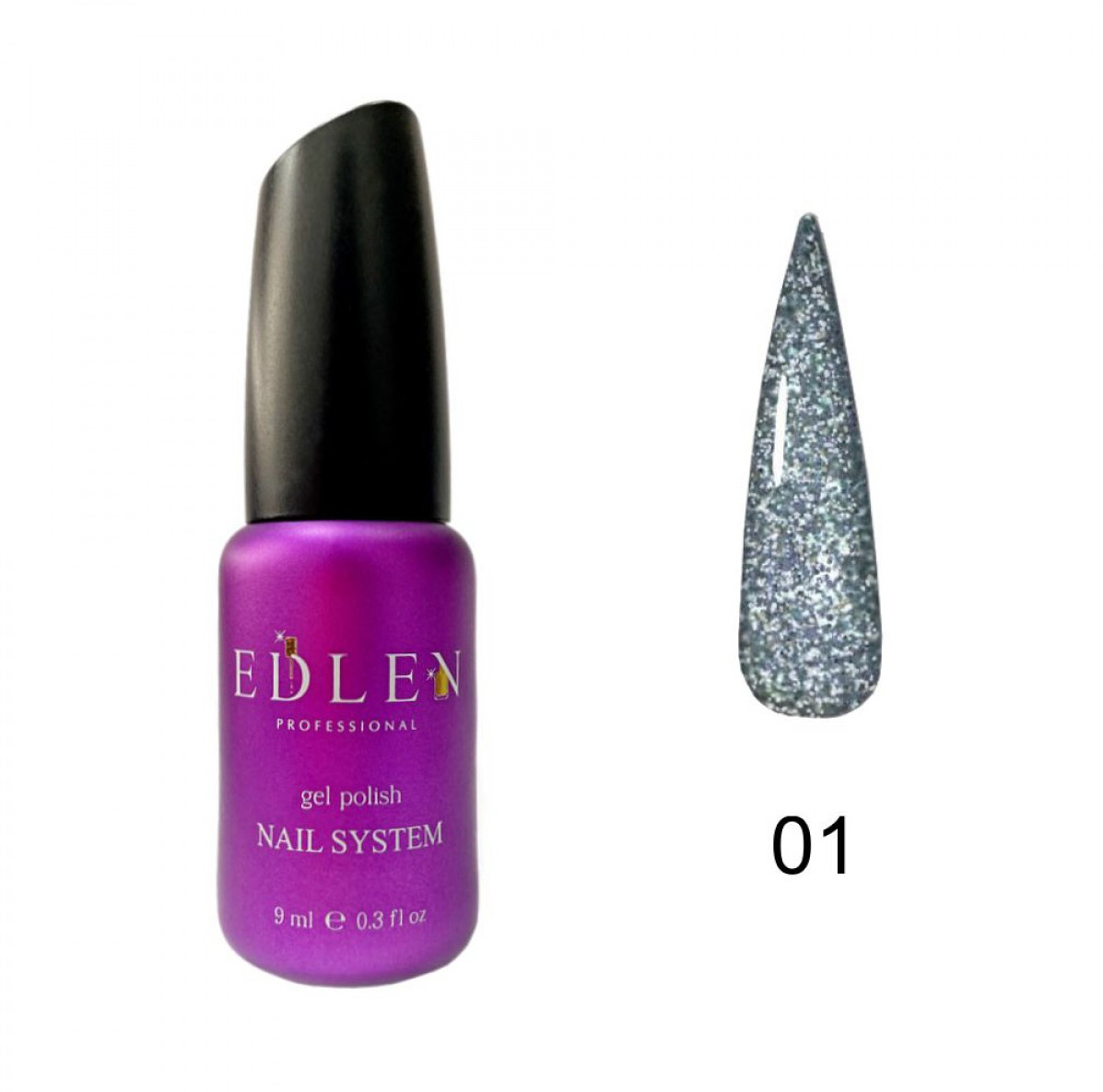 Гель-лак Edlen Flash Fire No 01 (9 мл)