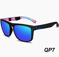 Модные Солнцезащитные очки QUISVIKER QP7 черные поляризационные очки от солнца Polaroid