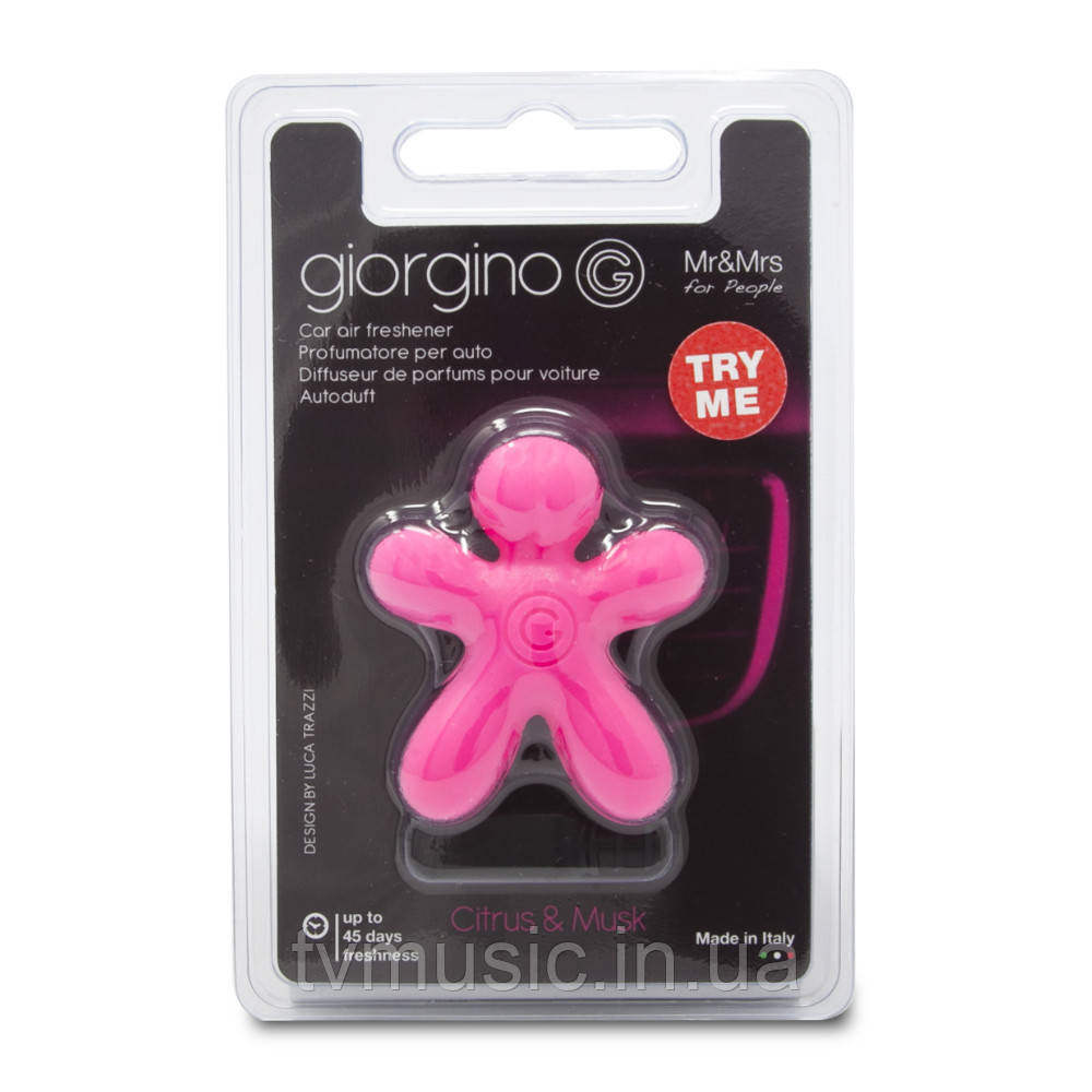 Ароматизатор у машину Mr&Mrs GIORGINO Citrus & Musk — Fuchsia
