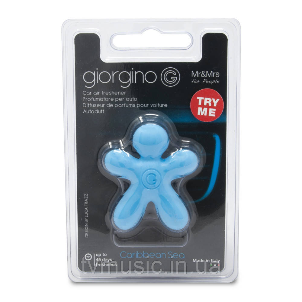 Ароматизатор у машину Mr&Mrs GIORGINO Carribean Sea — Light Blue