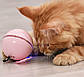 Іграшка для котів М'ячик з лазером Доганяйка CatNip LED інтерактивна рожевий, фото 2