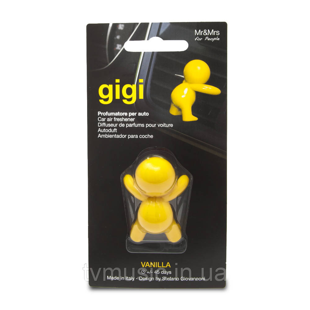 Ароматизатор у машину Mr&Mrs GIGI Vanilla — Yellow