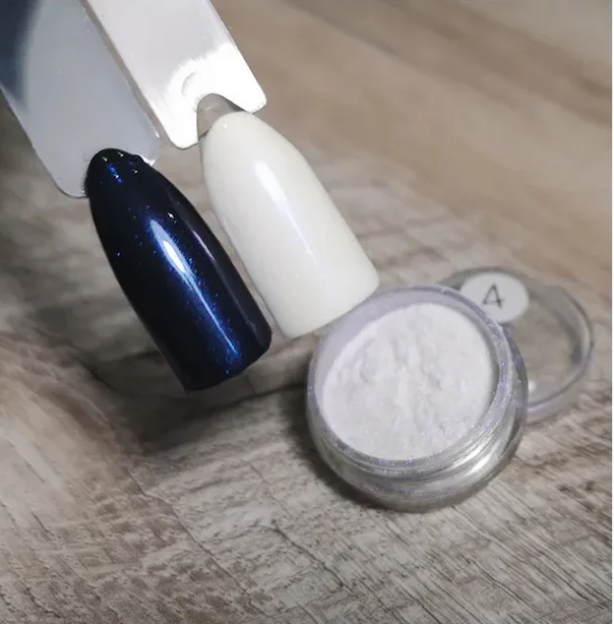 Перлинна втірка для нігтів Sweet Nails синя №4