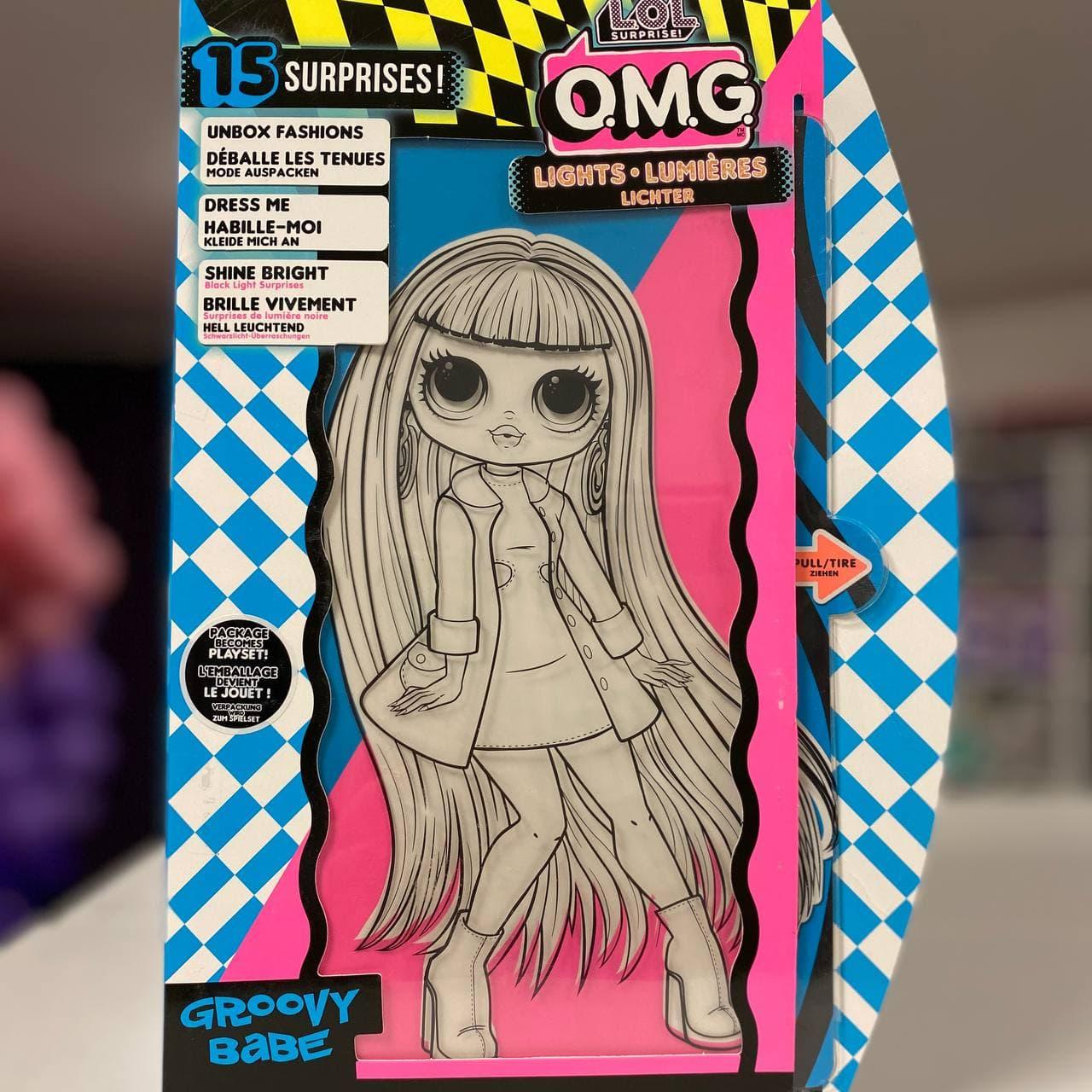 Світиться лялька ЛОЛ ОМГ грув Бебі L.O.L. Surprise! O.M.G. Lights Groovy Babe Fashion Doll LOL OMG