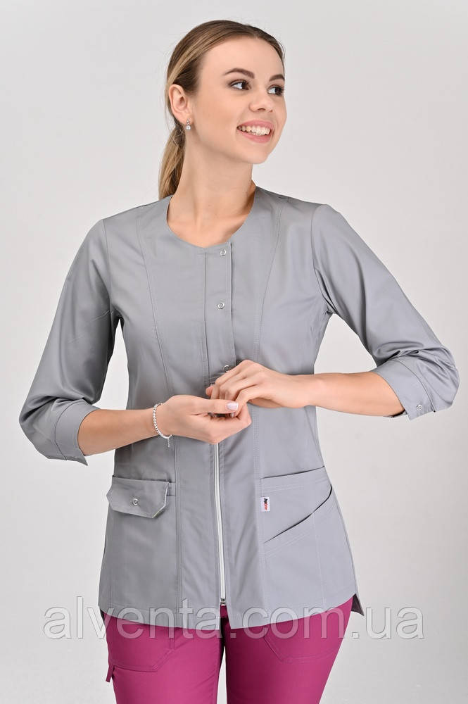 Медична Куртка Майорка Світло-сірий 3/4
