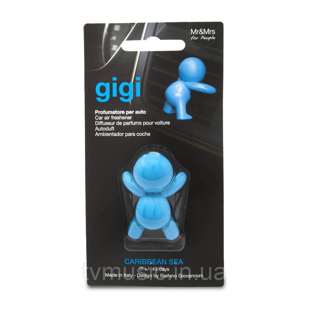 Ароматизатор у машину Mr&Mrs GIGI Caribbean Sea — Light Blue