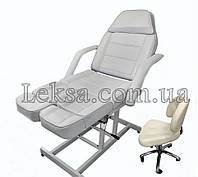 Педикюрное Кресло Кушетка 246Т Cream + стульчик мастера педикюрный 780