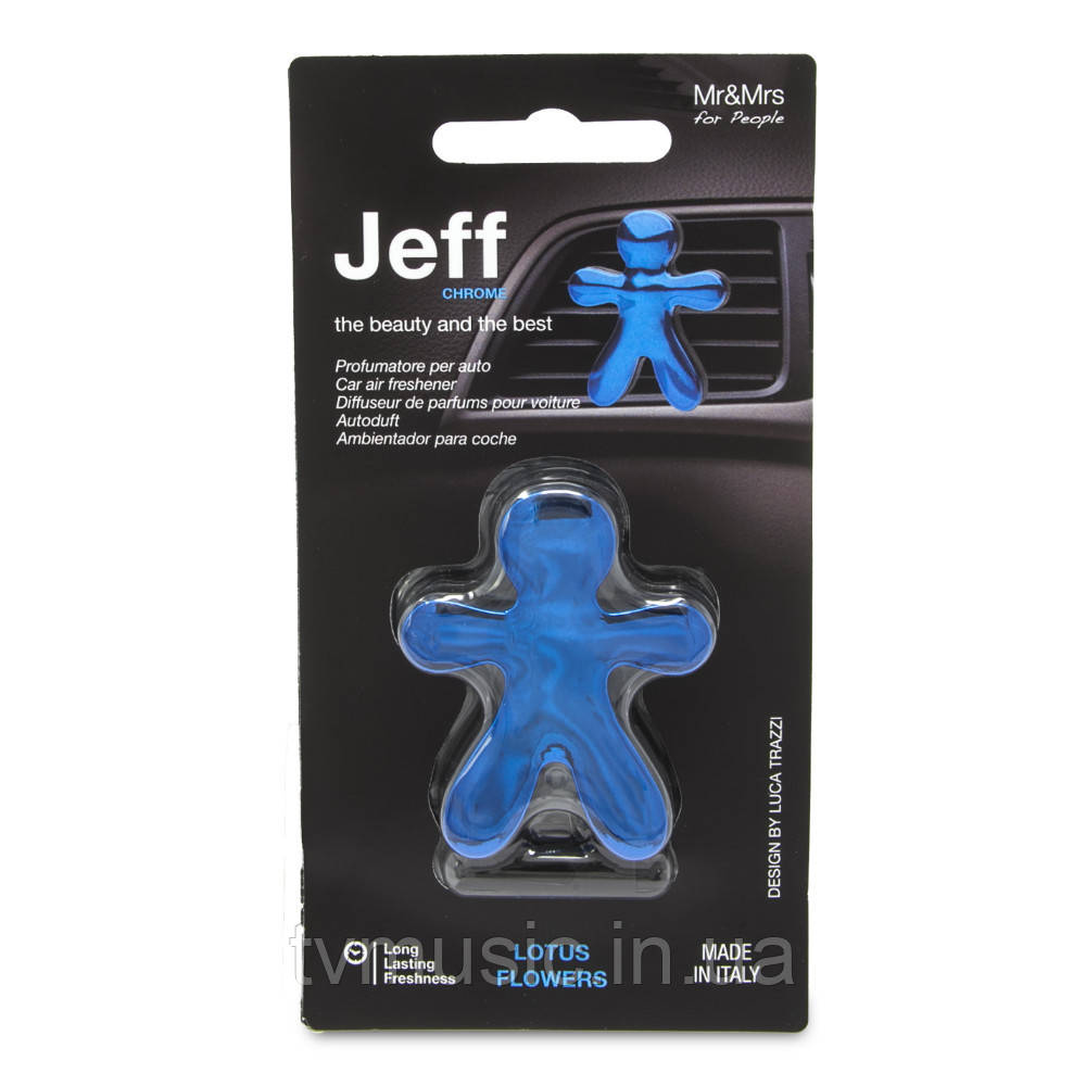 Ароматизатор в машину Mr&Mrs JEFF CHROME Lotus Flowers - Chrome Light Blue