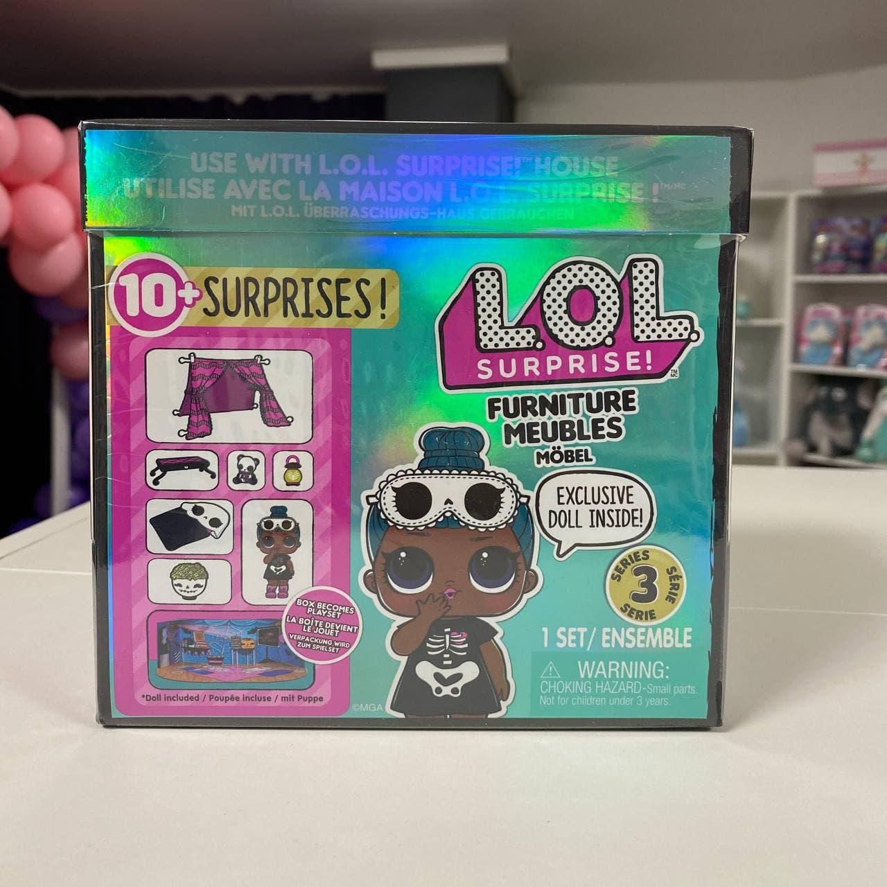 L.O.L. Surprise! S3 Стильний інтер'єр Кімнати Леді-сплюшки 570035 Furniture Sleepover Sleepy Bones