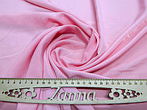 Легка тканина штапель-шовк однотонний колір рожевий