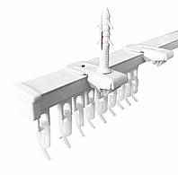 Карниз алюминиевый Алютерра однорядный 150 см Белый (AL60150)