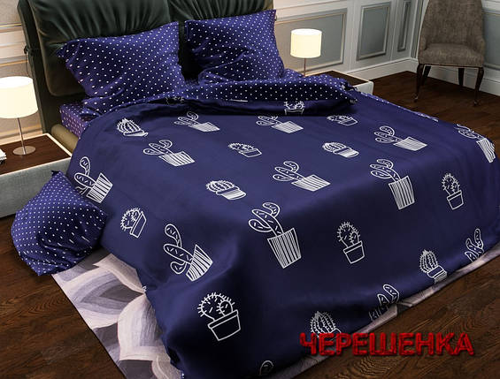 Полуторний набір постільної білизни 150*220 з Бязі "Gold" №151561AB Черешенка™, фото 1