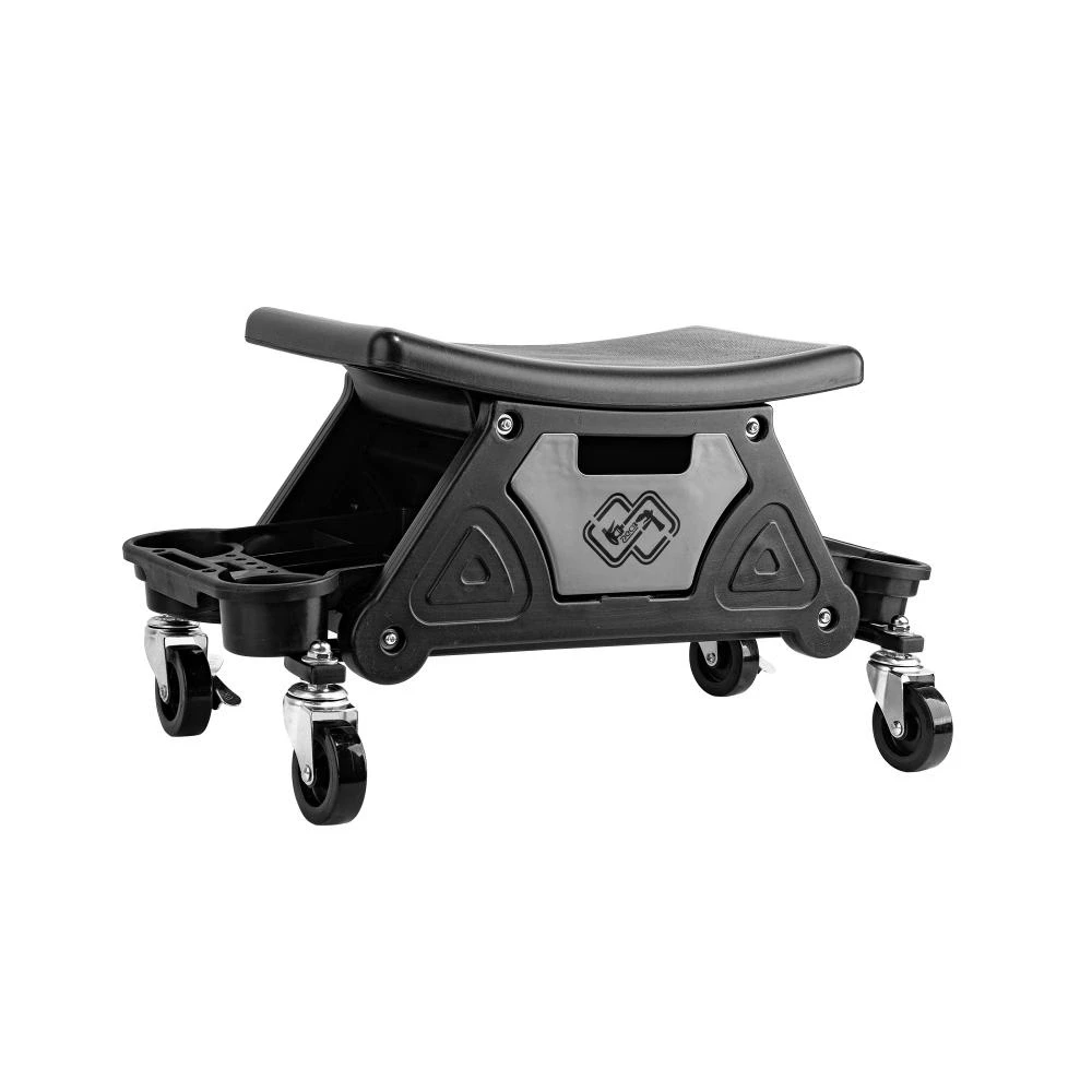 SGCB Pro Heavy Duty Roller Mechanic Creeper Seat SGGD290 — Стілець на колесах, з полицею під пляшки та аксесуари, фото 1