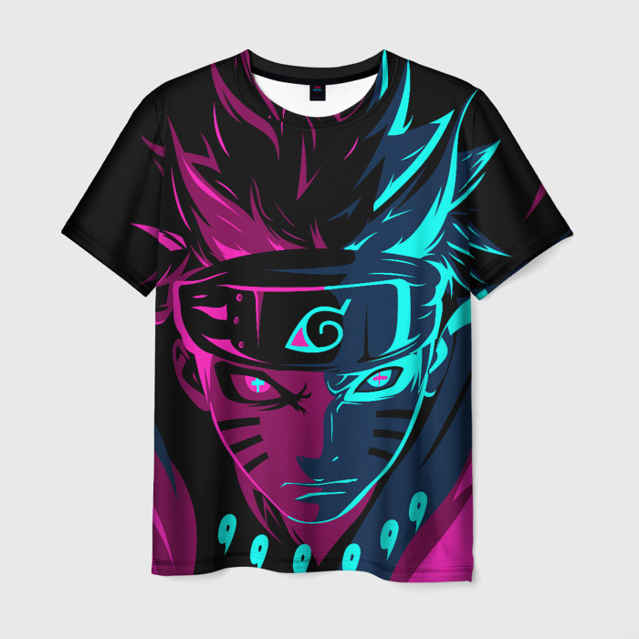 Футболка 3D з принтом «НЕОНОВИЙ НАРУТО | NEON NARUTO»