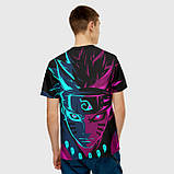 Футболка 3D з принтом «НЕОНОВИЙ НАРУТО | NEON NARUTO», фото 3