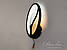 Настінне Led бра кавове зерно на  ламп цоколь  колір Чорний Diasha 8090/1BK, фото 7