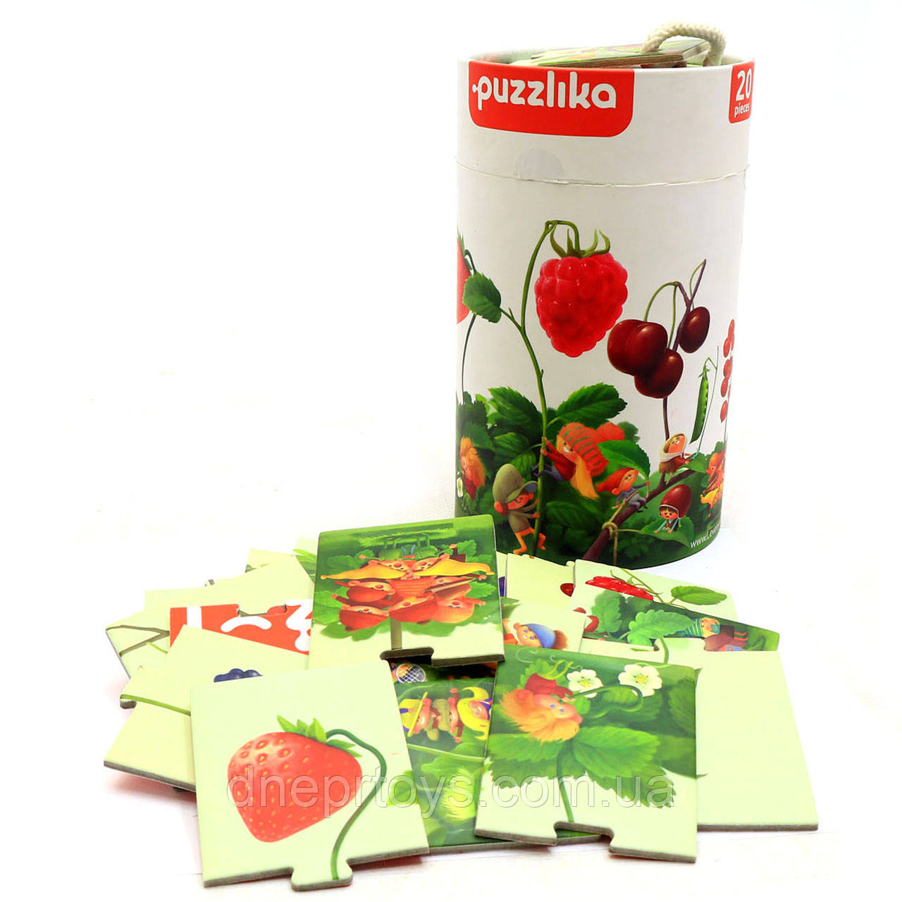 Пазли Левеня Puzzlika Гноми і ягоди 20 елементів, 3+ (13548), фото 1