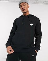 Мужской спортивный костюм Adidas с капюшоном (Адидас) Черный