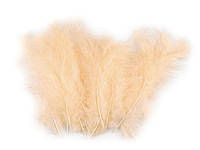 Страусовые перья длина 6-9 см. см. для декора. №36, персиковый.