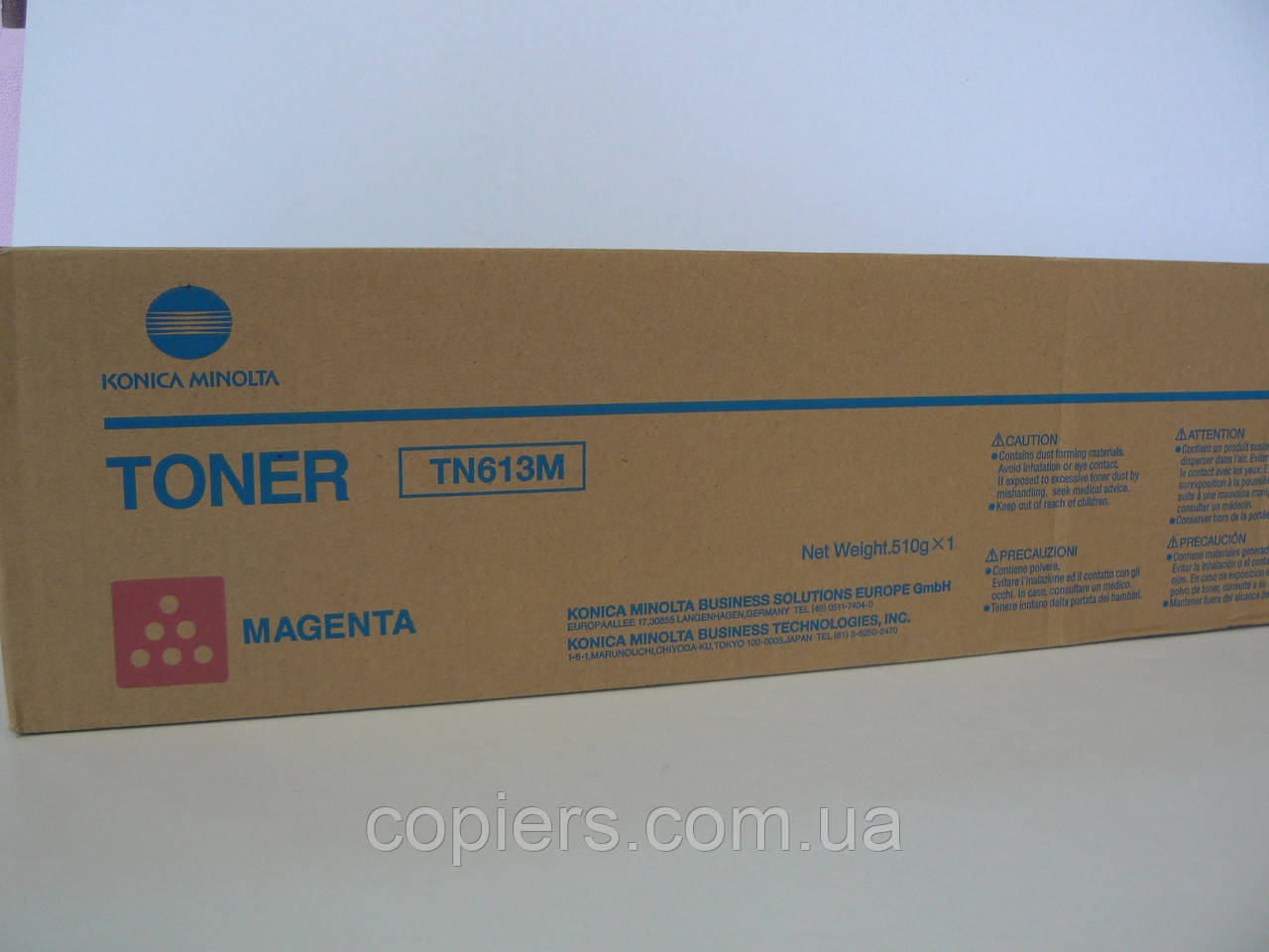 Тонер картридж TN613 M Konica Minolta bizhub C452/C552 C652 30t, оригінал, tn-613m