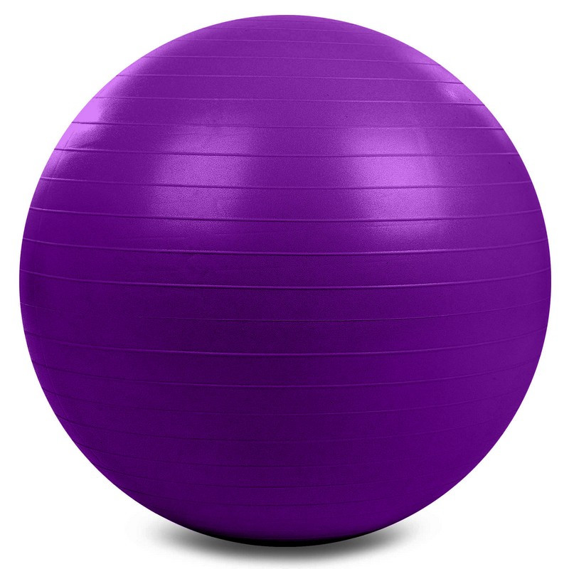 М'яч для фітнесу фітбол гладкий сатин 75 см Zelart 1984-75 Purple