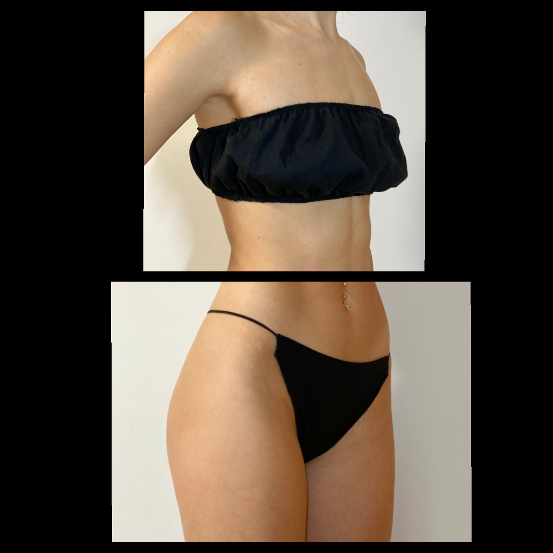 Жіночі одноразові топи та трусики для процедур (10 комплектів), фото 1