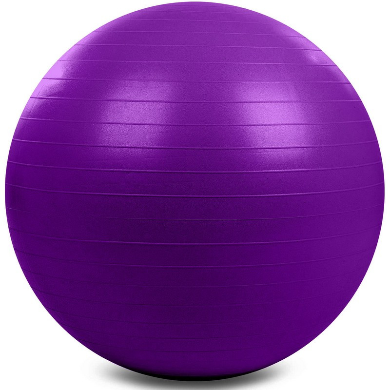 М'яч для фітнесу фітбол гладкий сатин 85 см Zelart 1985-85 Purple