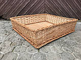 Плетені кошики для хлібних стелажів 55*60 з висотою 15 см, фото 2