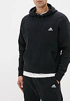 Мужской спортивный костюм Adidas с капюшоном (Адидас) Черный