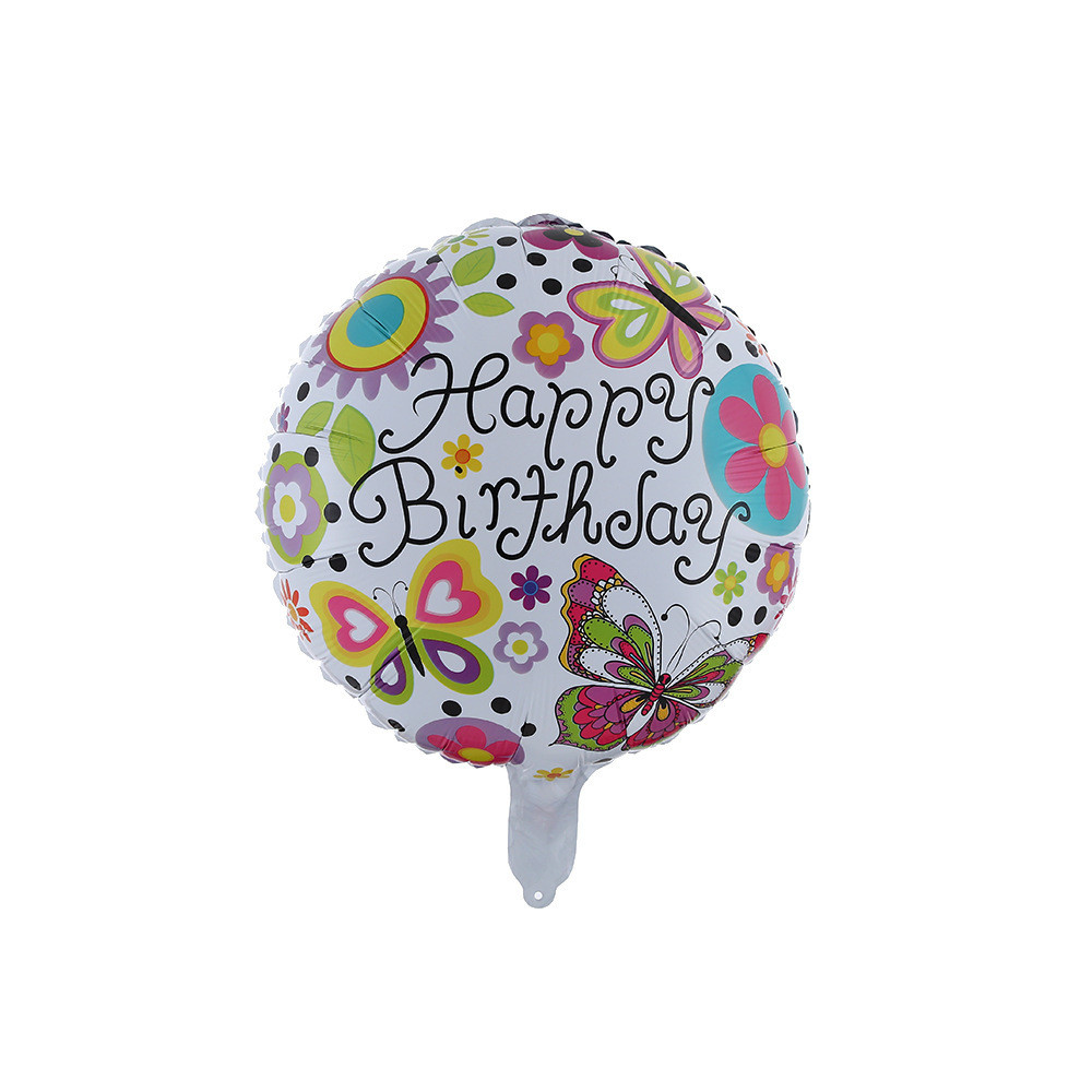 Кулька фольгований happy birthday Розмір - 45 см
