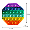 Антистрес іграшка Pop It сенсорна, ВогнищеМІУГОЛЬНИК, поп іт, натисни бульбашку, Push up bubble, фото 2