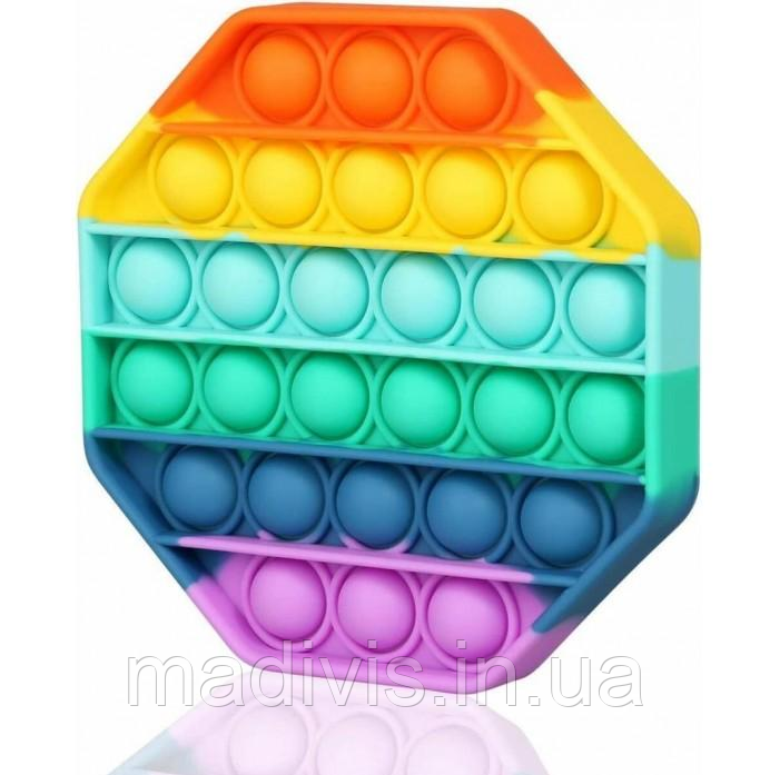 Антистрес іграшка Pop It сенсорна, ВогнищеМІУГОЛЬНИК, поп іт, натисни бульбашку, Push up bubble, фото 1