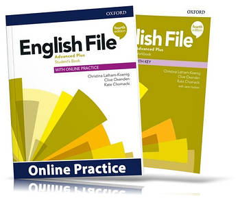 English File Fourth Edition Advanced Plus, student's book + Workbook / Підручник + Зошит англійської мови