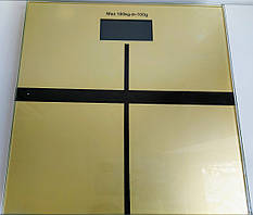 Ваги електронні підлогові Bathroom scale колір золота