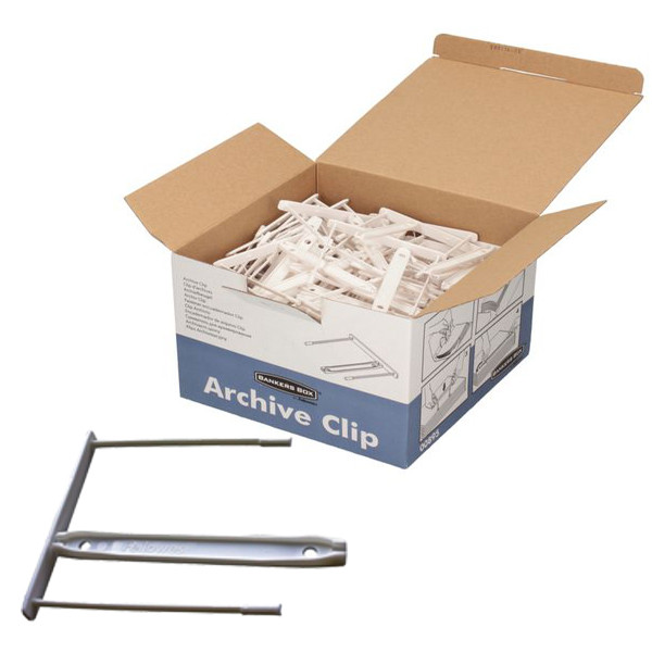 Пластикові архівні кліпси (пап 50 шт.), фото 1