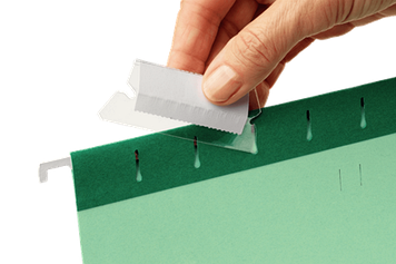 Ярлички для підвісних папок уп 25 шт Esselte