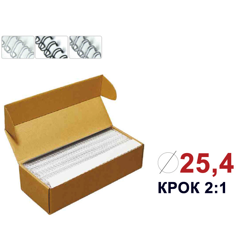 Металеві пружини DA Ф25.4 мм чорні 40 шт./пач., фото 1