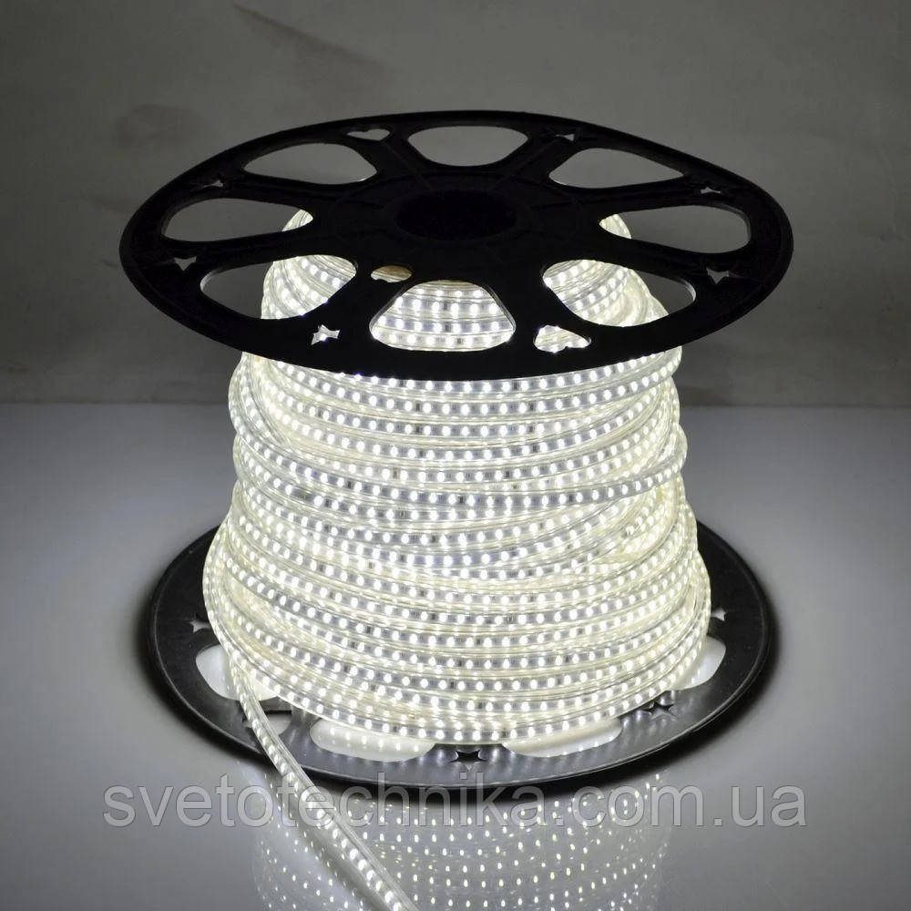 Купить Герметичная светодиодная лента 220V 120 диод/м. холодный свет от ...