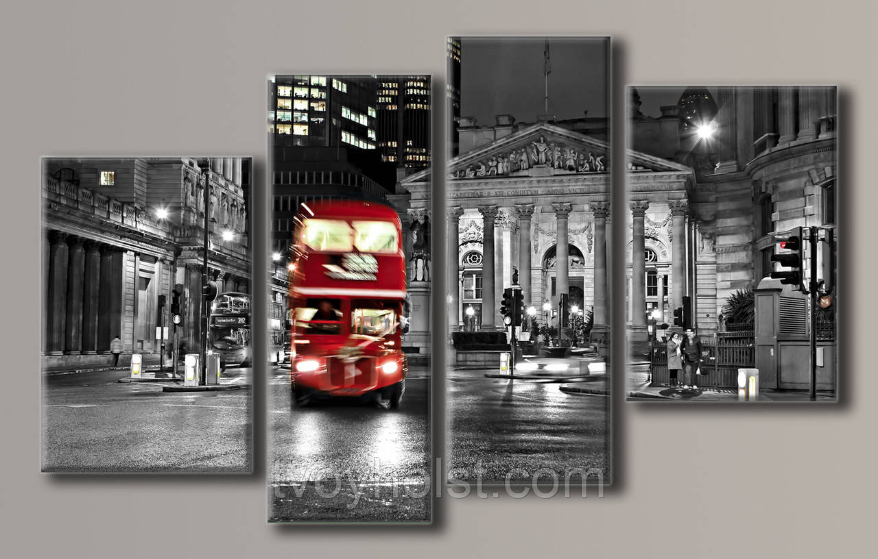Модульна картина Лондонський Автобус