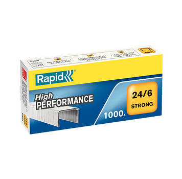 Канцелярські скоби Rapid Strong No24/6 уп 1000 шт.
