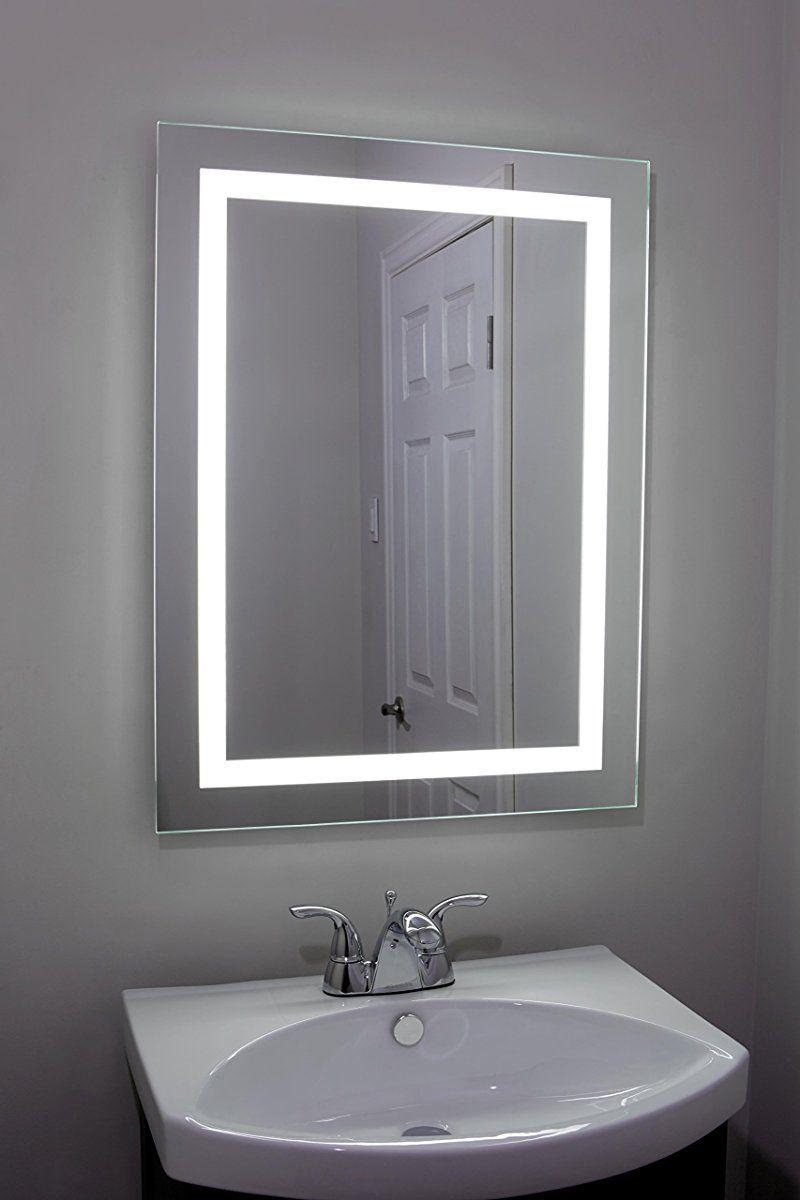 Дзеркало з LED-підсвіткою 80х60 настінне з LED-підсвіткою для ванної кімнати