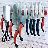 Набір ножів кухонних Contour Pro Knives Контур про + магнітна рейка 10 предметів Original, фото 2