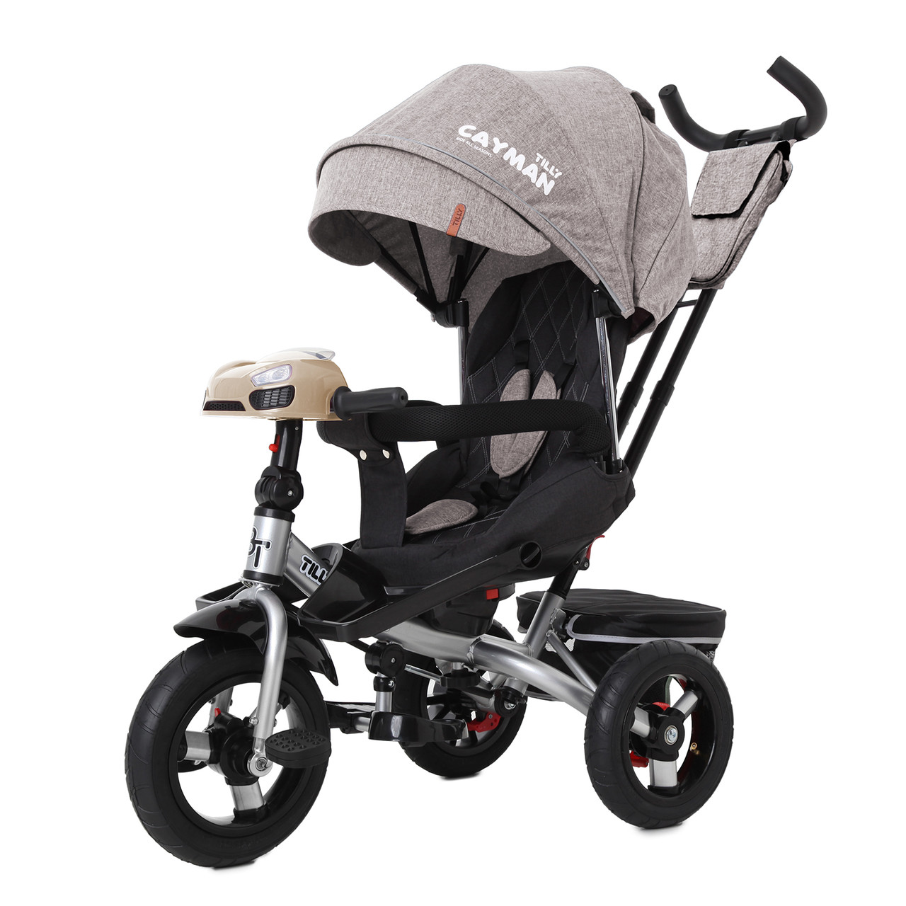 Дитячий триколісний велосипед Cayman, «Tilly» (T-381/6), колір Beige (бежевий у льоні)