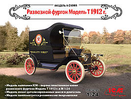 Розвізний фургон MODEL T 1912 р. Збірна модель автомобіля в масштабі 1/24. ICM 24008