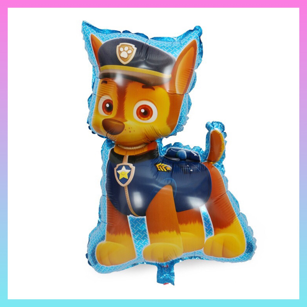 Фігура фольгована Гонщик щенячий патруль. Надувається гелій, повітря Розмір — 50 * 76 см