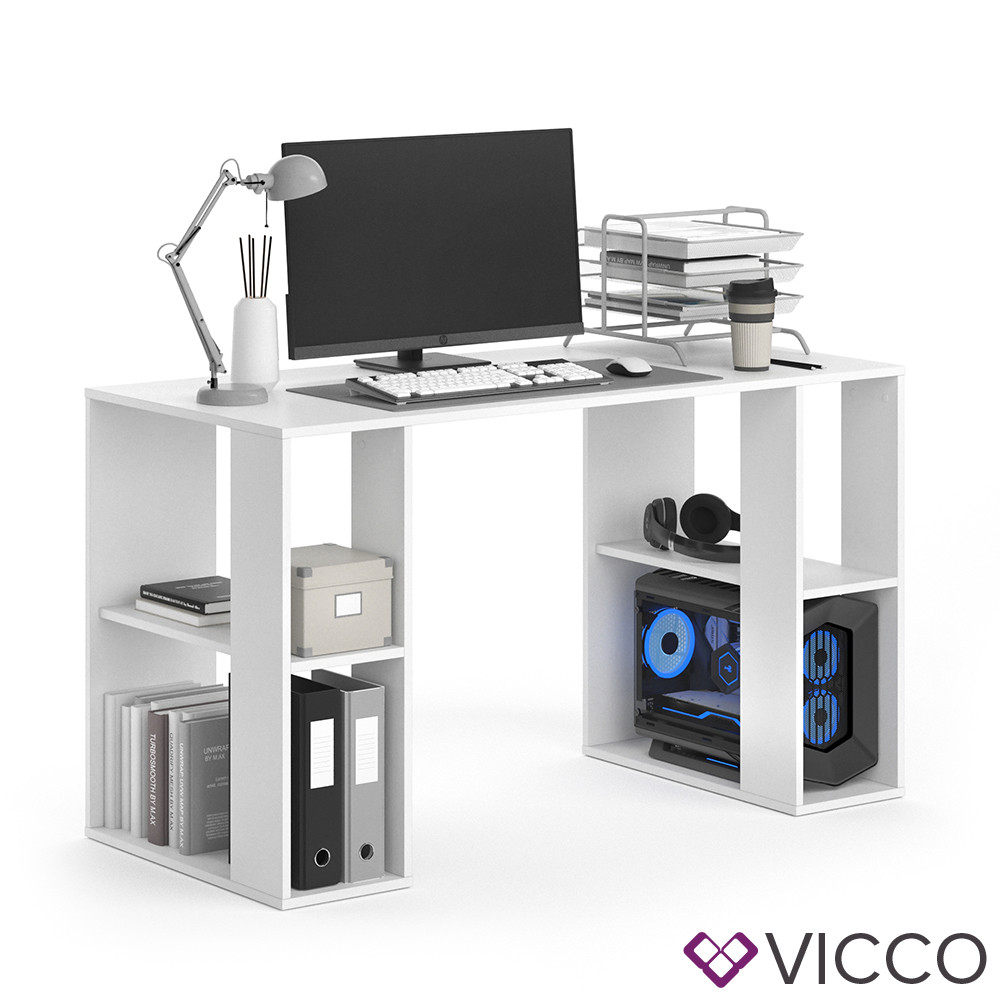 Офісний стіл 130x75 Vicco Arian, білий