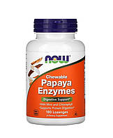 Папайя энзимы, Ферменты папайи, Papaya Enzymes Now foods 180 пастилок