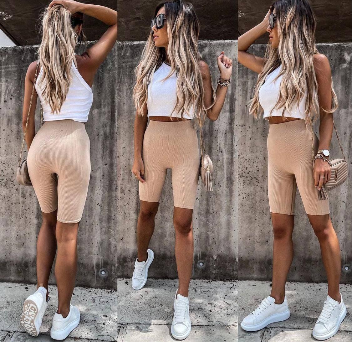 Велосипедки жіночі трендові зручні безшовні різні кольори Bdv193